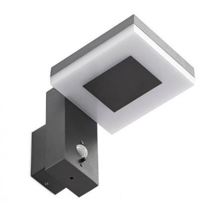 LED Ulkotila aurinko seinävalaisin anturilla LED/5,5W/3,7V 3000K IP54