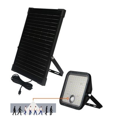 LED Ulkotila aurinko valonheitin anturilla LED/30W/6,4V IP65 3000/4000K + kauko-ohjaus