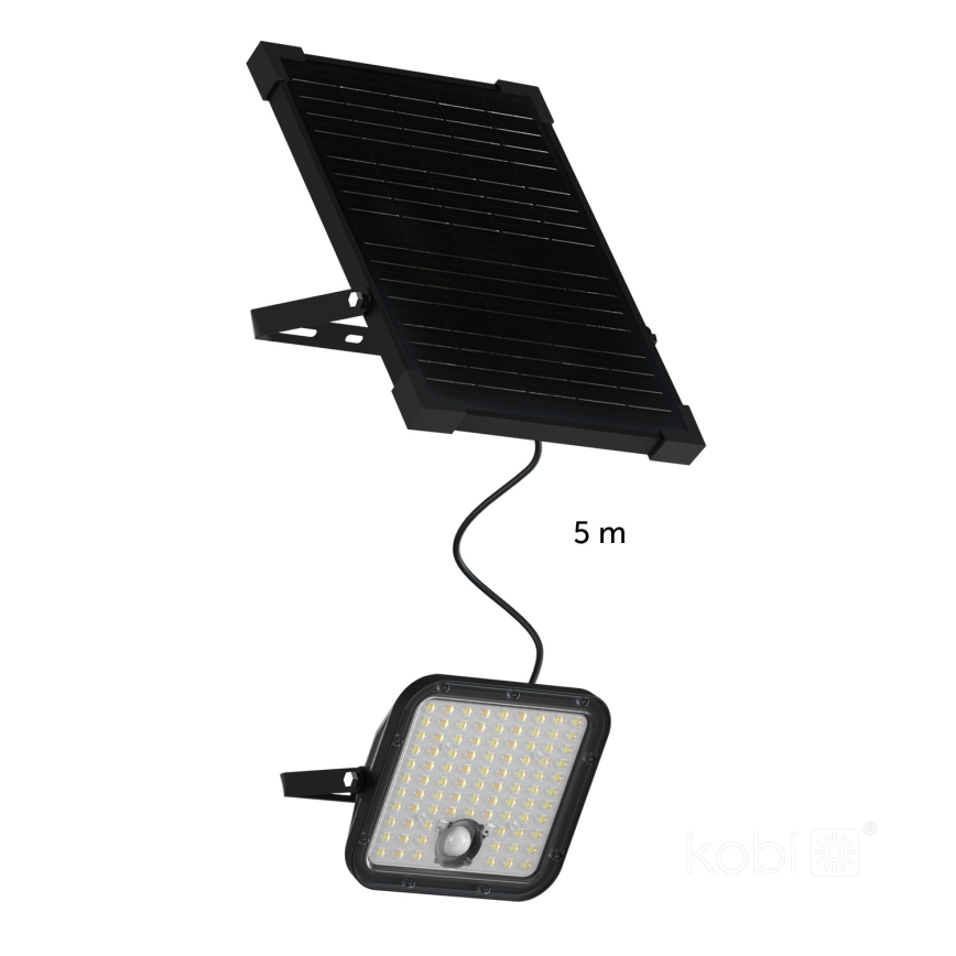 LED Ulkotila aurinko valonheitin anturilla LED/30W/6,4V IP65 3000/4000K + kauko-ohjaus