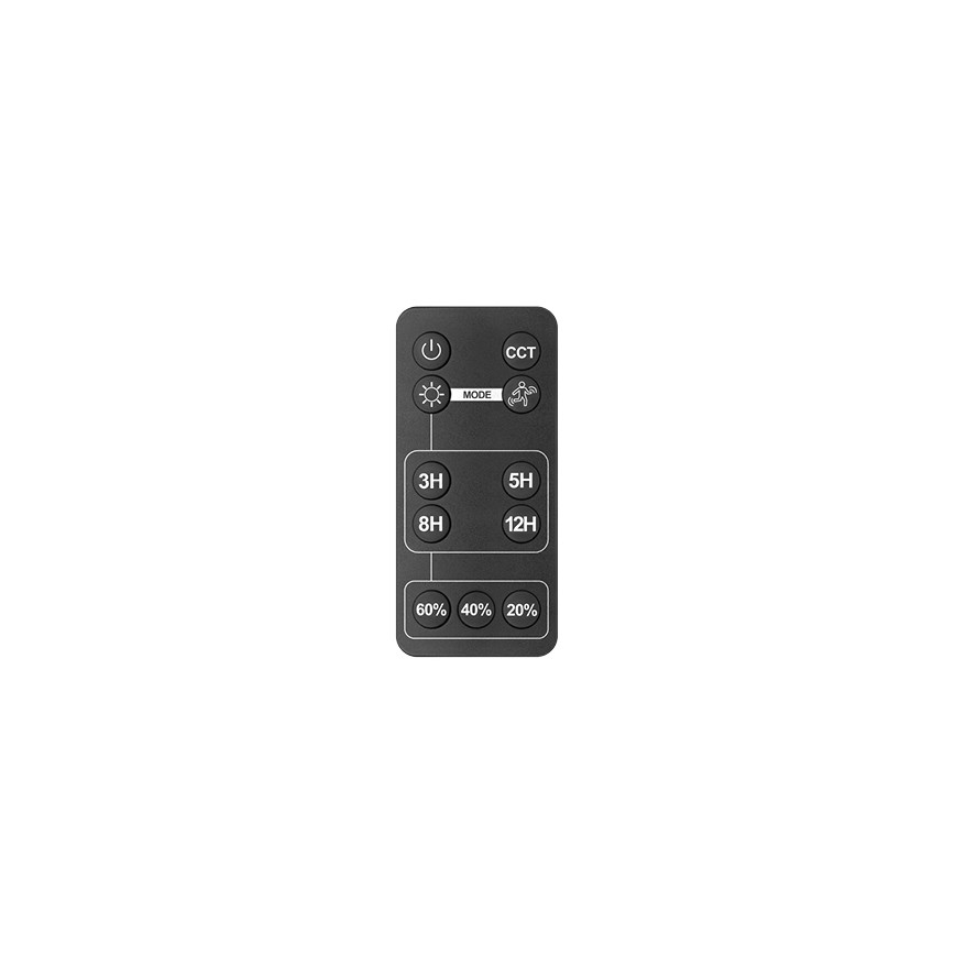 LED Ulkotila aurinko valonheitin anturilla LED/30W/6,4V IP65 3000/4000K + kauko-ohjaus