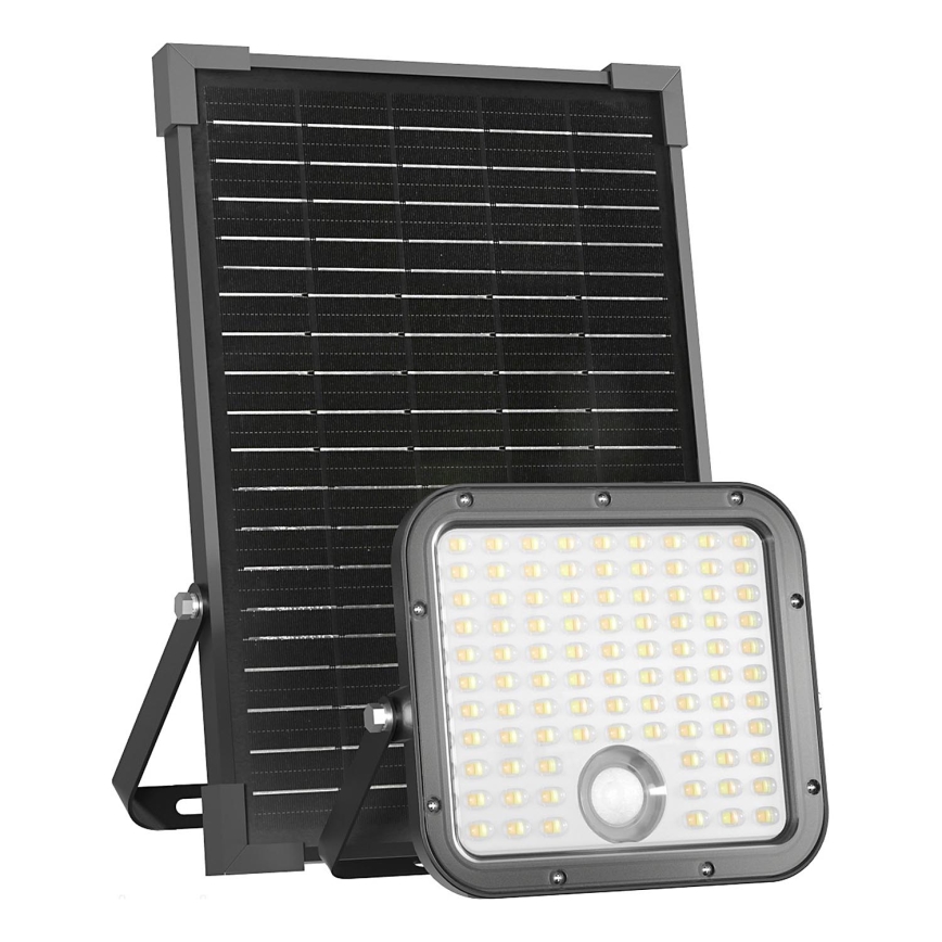 LED Ulkotila aurinko valonheitin anturilla LED/30W/6,4V IP65 3000/4000K + kauko-ohjaus