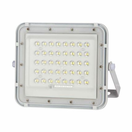 LED Ulkotila himmennettävä aurinko valonheitin LED/10W/3,2V IP65 4000K valkoinen + kauko-ohjaus