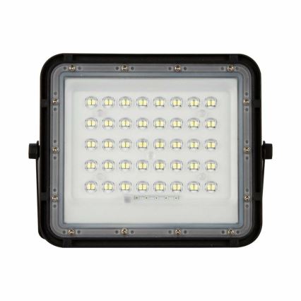 LED Ulkotila himmennettävä aurinko valonheitin LED/10W/3,2V IP65 6400K musta + kauko-ohjaus