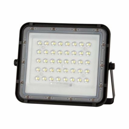 LED Ulkotila himmennettävä aurinko valonheitin LED/10W/3,2V IP65 6400K musta + kauko-ohjaus