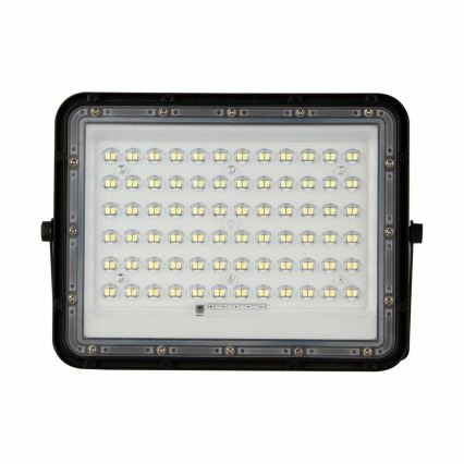 LED Ulkotila himmennettävä aurinko valonheitin LED/15W/3,2V IP65 4000K musta + kauko-ohjaus
