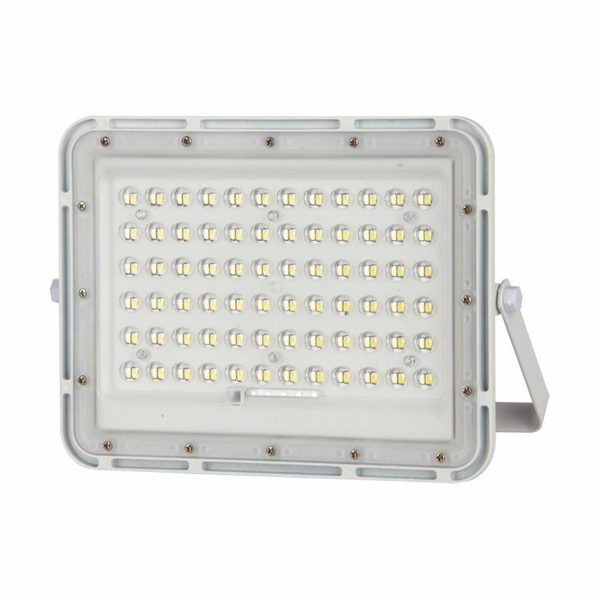 LED Ulkotila himmennettävä aurinko valonheitin LED/15W/3,2V IP65 4000K valkoinen + kauko-ohjaus