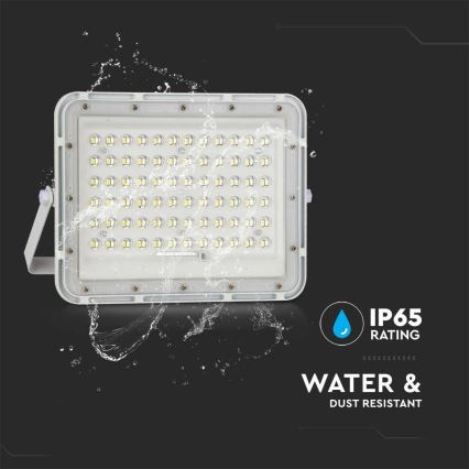 LED Ulkotila himmennettävä aurinko valonheitin LED/15W/3,2V IP65 4000K valkoinen + kauko-ohjaus