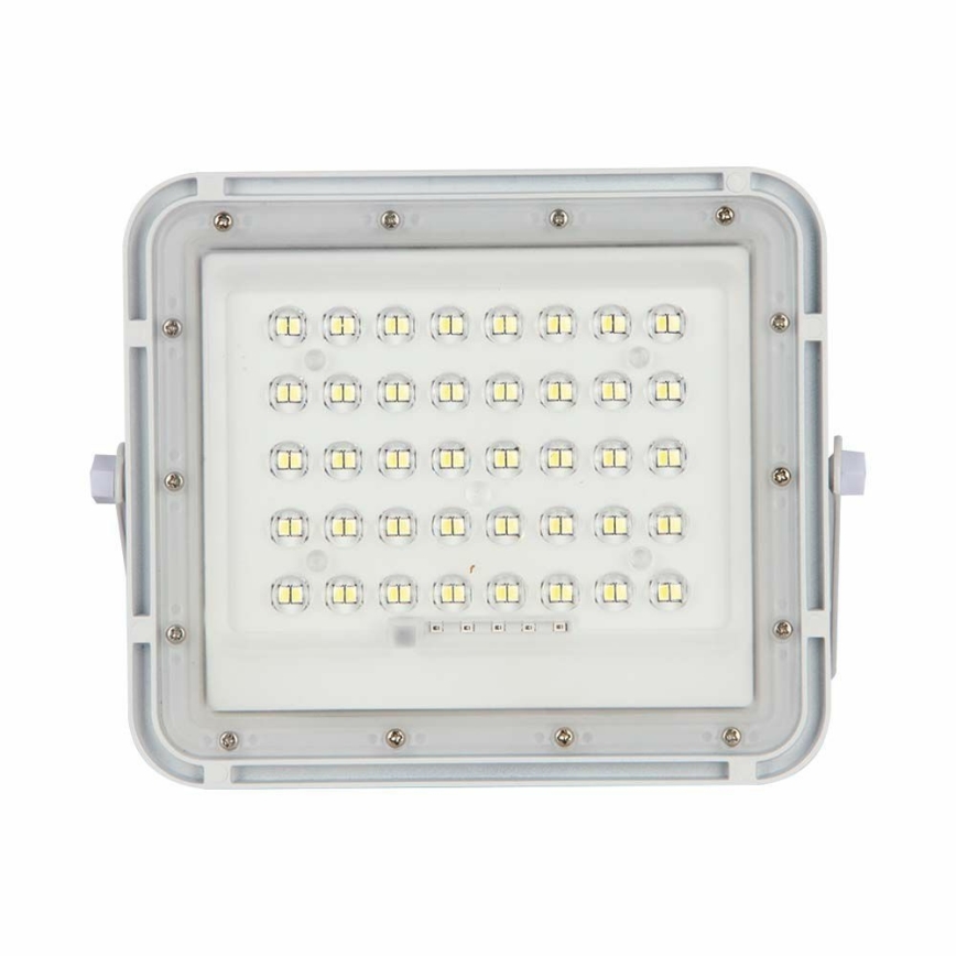 LED Ulkotila himmennettävä aurinko valonheitin LED/6W/3,2V IP65 4000K valkoinen + kauko-ohjaus
