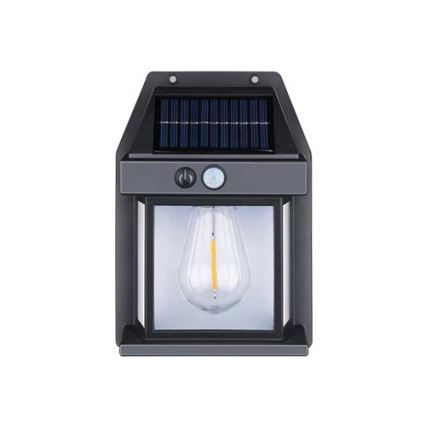 LED Ulkotila aurinkokenno seinävalaisin anturilla LED/1W/230V 1200mAh IP65