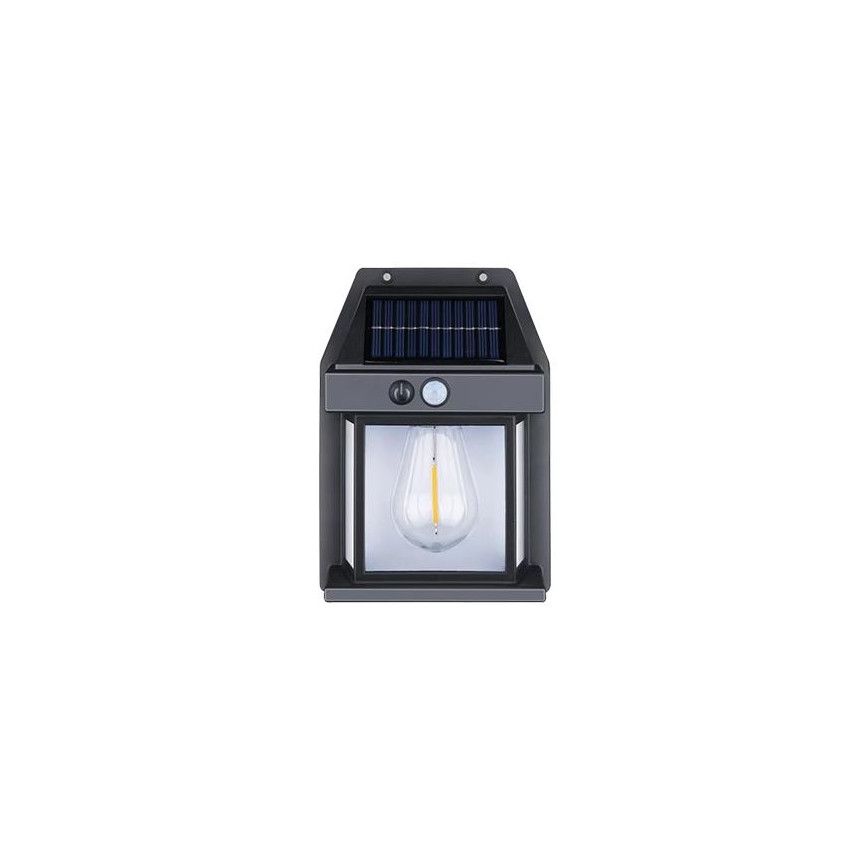 LED Ulkotila aurinkokenno seinävalaisin anturilla LED/1W/230V 1200mAh IP65
