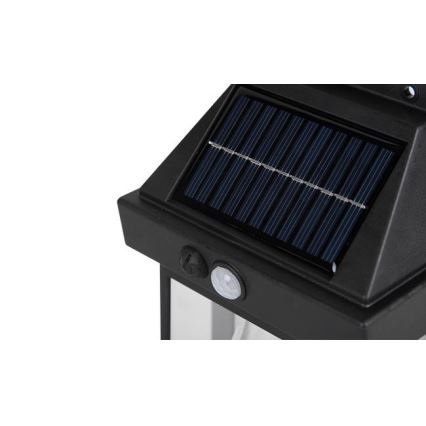 LED Ulkotila aurinkokenno seinävalaisin anturilla LED/1W/230V 1200mAh IP65