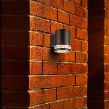LED Ulkotila aurinkokenno seinävalaisin LED/1W/3,7V 3000K IP54 musta