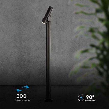 LED Ulkotila flexible lamppu LED/4W/230V 3000K IP44 100 cm musta