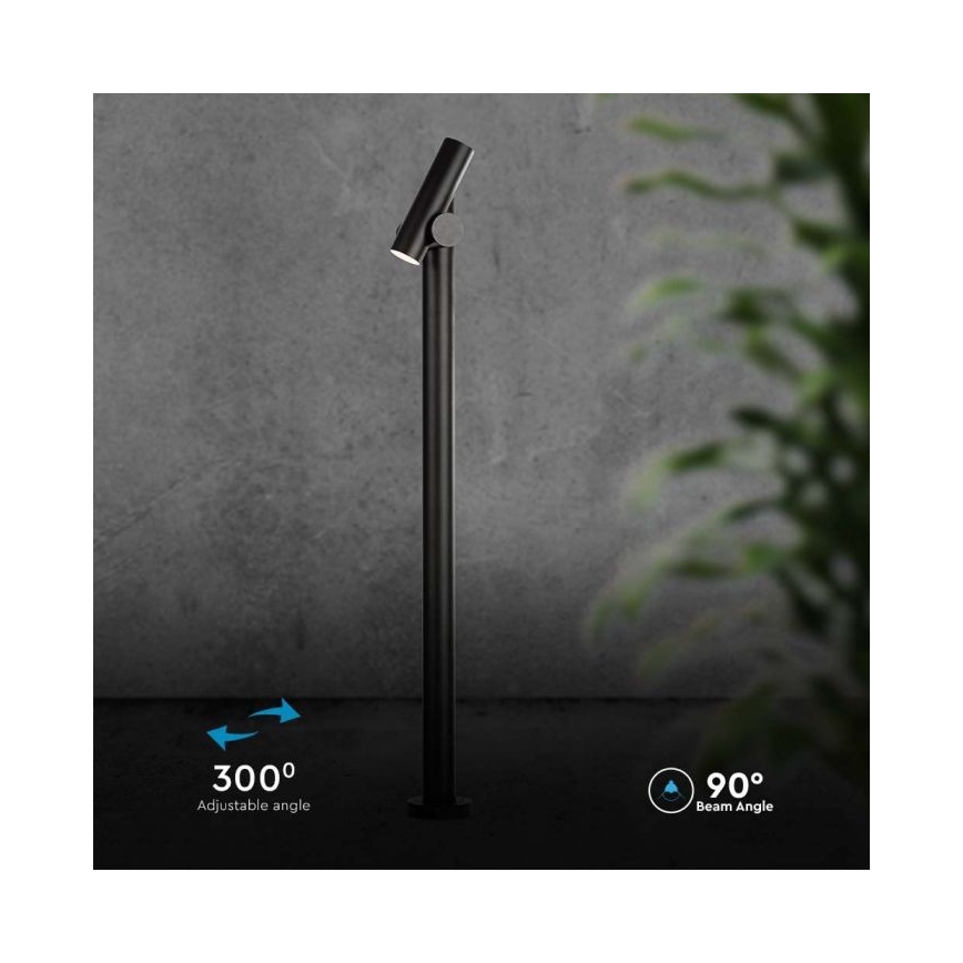 LED Ulkotila flexible lamppu LED/4W/230V 3000K IP44 100 cm musta