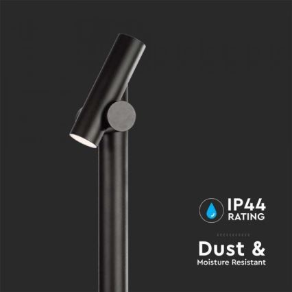 LED Ulkotila flexible lamppu LED/4W/230V 3000K IP44 100 cm musta
