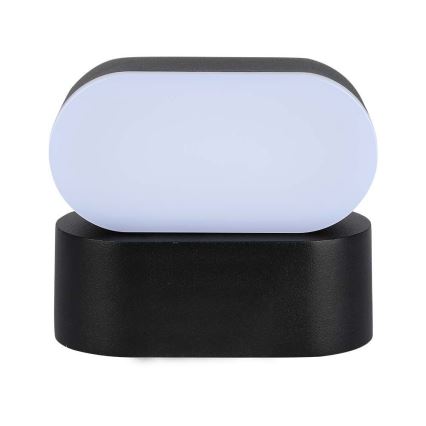 LED Ulkotila joustava seinävalaisin LED/5W/230V 3000K IP65 musta