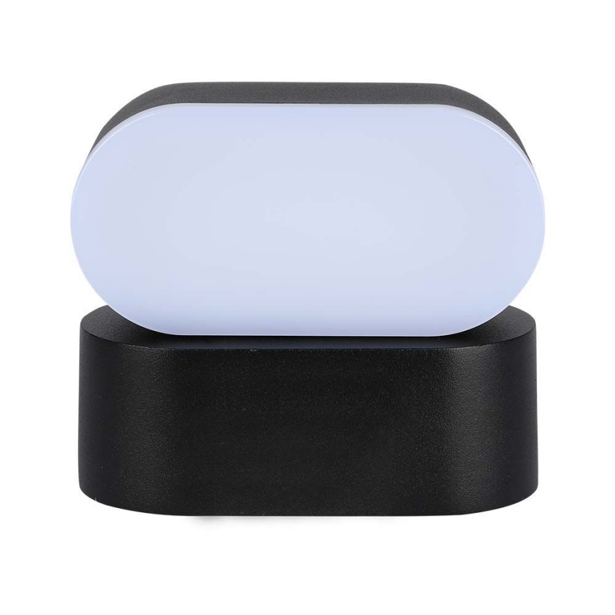 LED Ulkotila joustava seinävalaisin LED/5W/230V 3000K IP65 musta