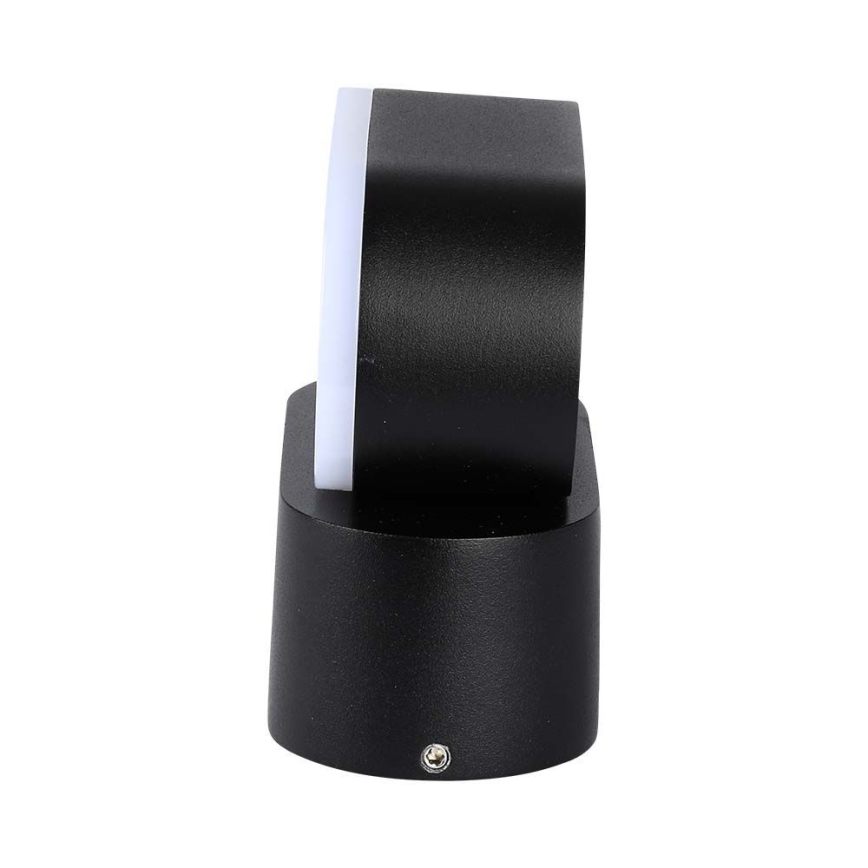 LED Ulkotila joustava seinävalaisin LED/5W/230V 3000K IP65 musta