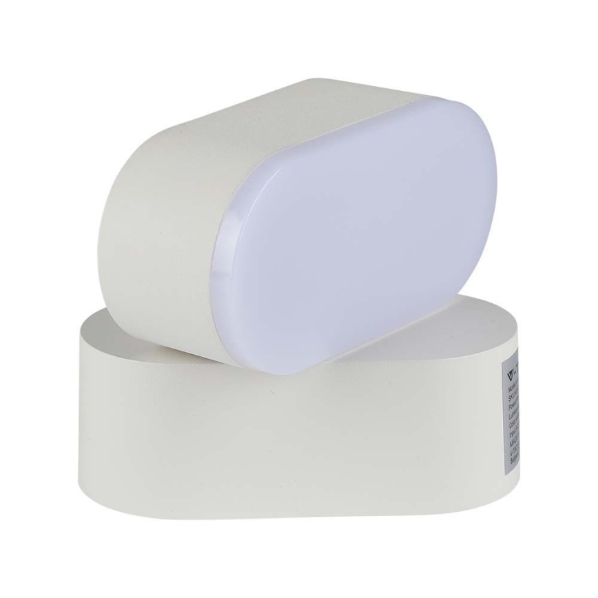 LED Ulkotila joustava seinävalaisin LED/5W/230V 3000K IP65 valkoinen