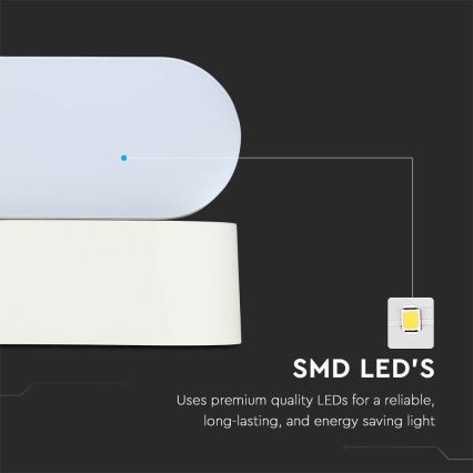 LED Ulkotila joustava seinävalaisin LED/5W/230V 4000K IP65 valkoinen