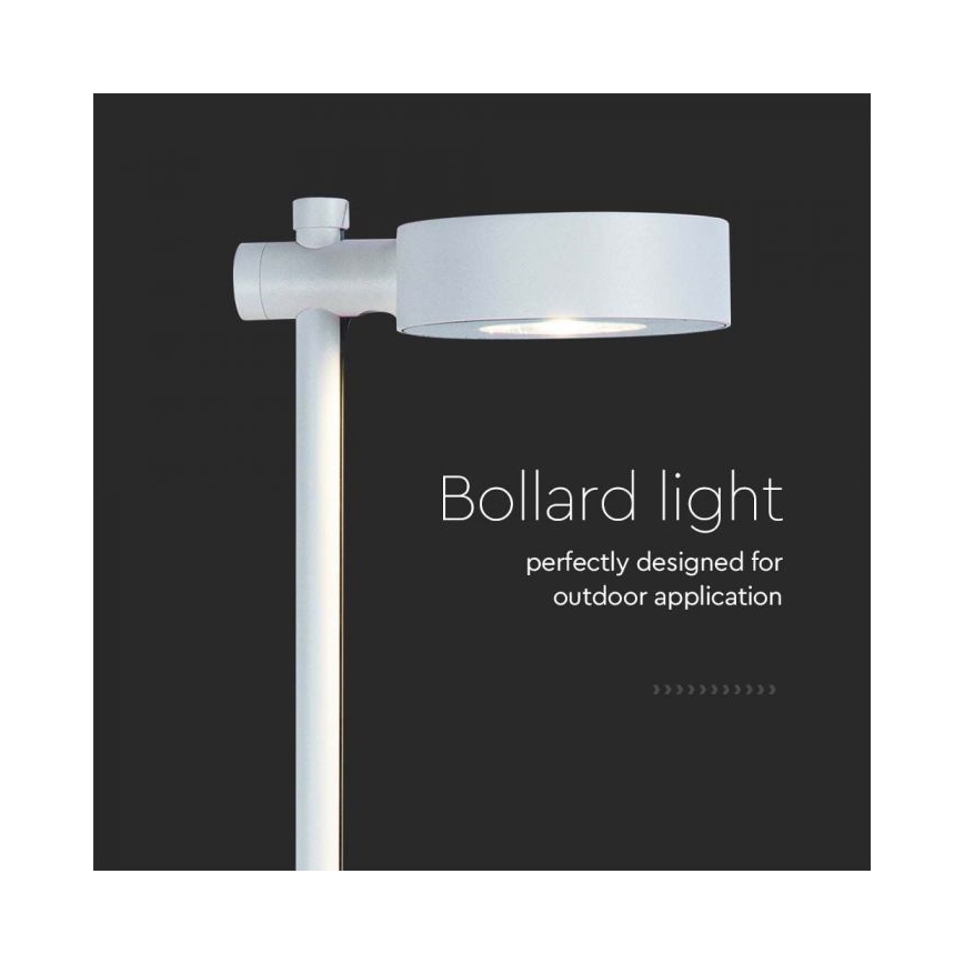 LED-ulkovalaisin, 7 W, 230 V, 3000 K, IP65, valkoinen, 102 cm