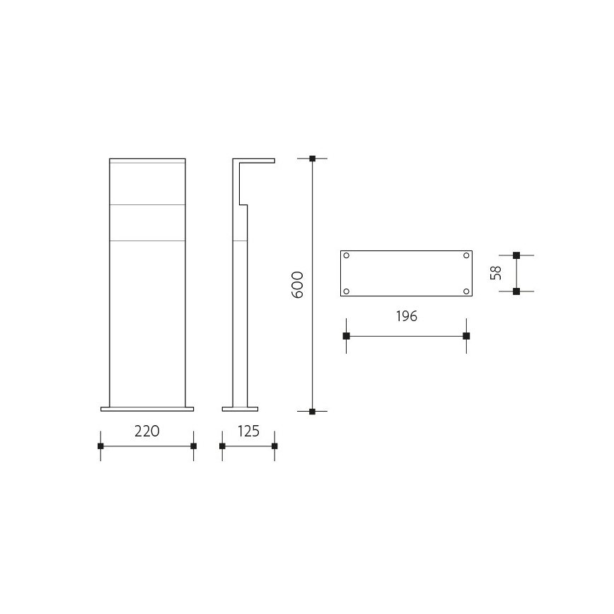 LED-ulkovalaisin anturilla NATURA LED/12W/230V 4000K IP54 ruskea/antrasiitti