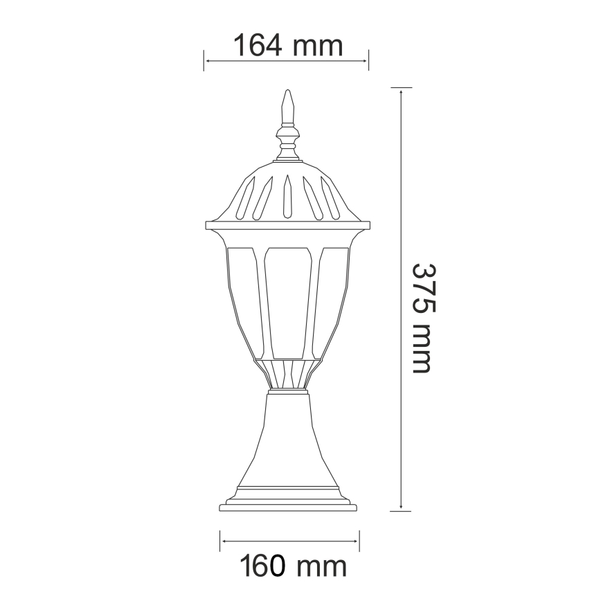 LED -ulkovalaisin FLORENCJA 1xE27/10W/230V IP43