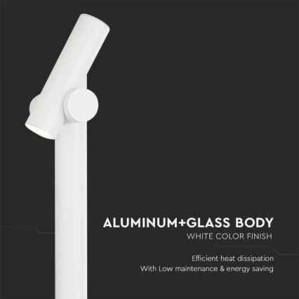 LED Ulkokäyttöön joustava lamppu LED/4W/230V 4000K IP44 100 cm valkoinen