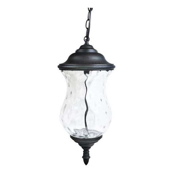 LED-ulkovalaisin ketjulla MARSYLIA 3xLED/3W/230V musta