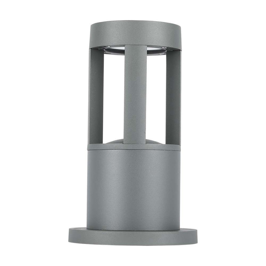 LED Ulkovalaisin LED/10W/230V 25cm 3000K IP65 harmaa