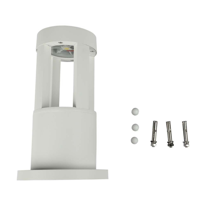 LED Ulkovalaisin LED/10W/230V 25cm 4000K IP65 valkoinen