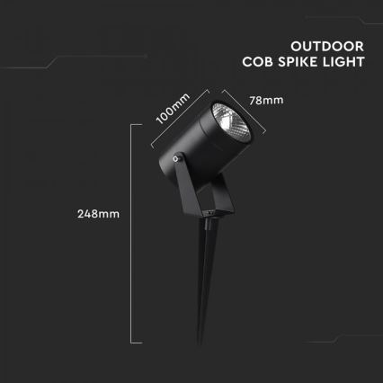 LED-ulkovalaisin LED/10W/230V 4000K IP65