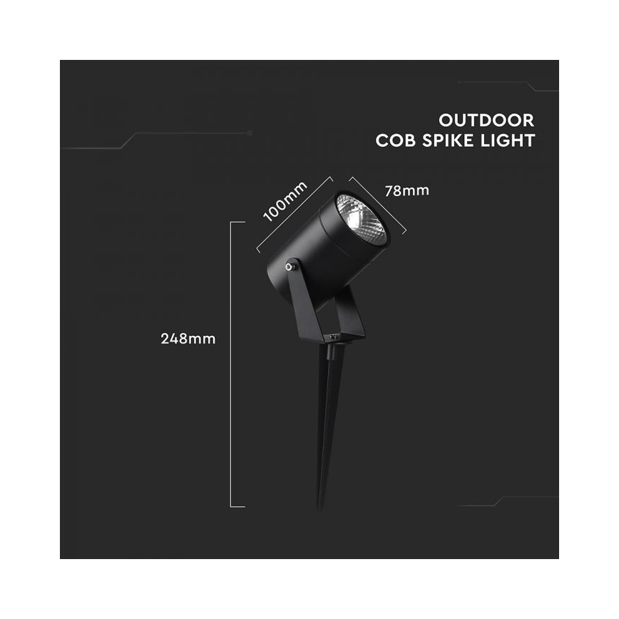 LED-ulkovalaisin LED/10W/230V 4000K IP65