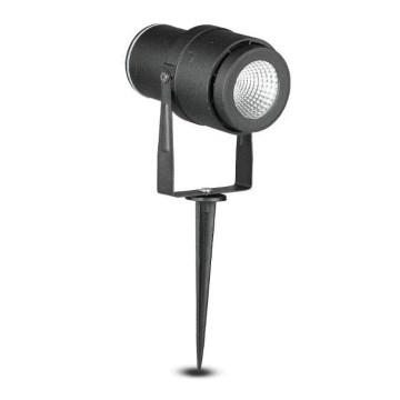 LED Ulkovalaisin LED/12W/230V 3000K musta IP65