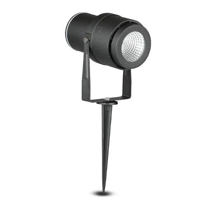 LED Ulkovalaisin LED/12W/230V 3000K musta IP65