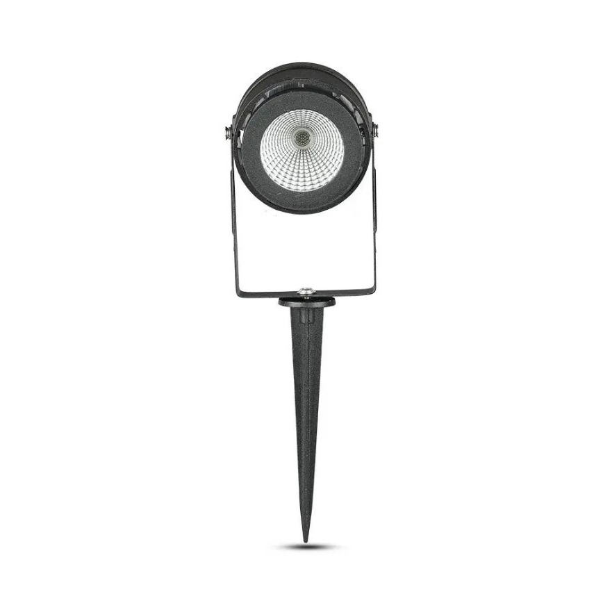 LED Ulkovalaisin LED/12W/230V 3000K musta IP65