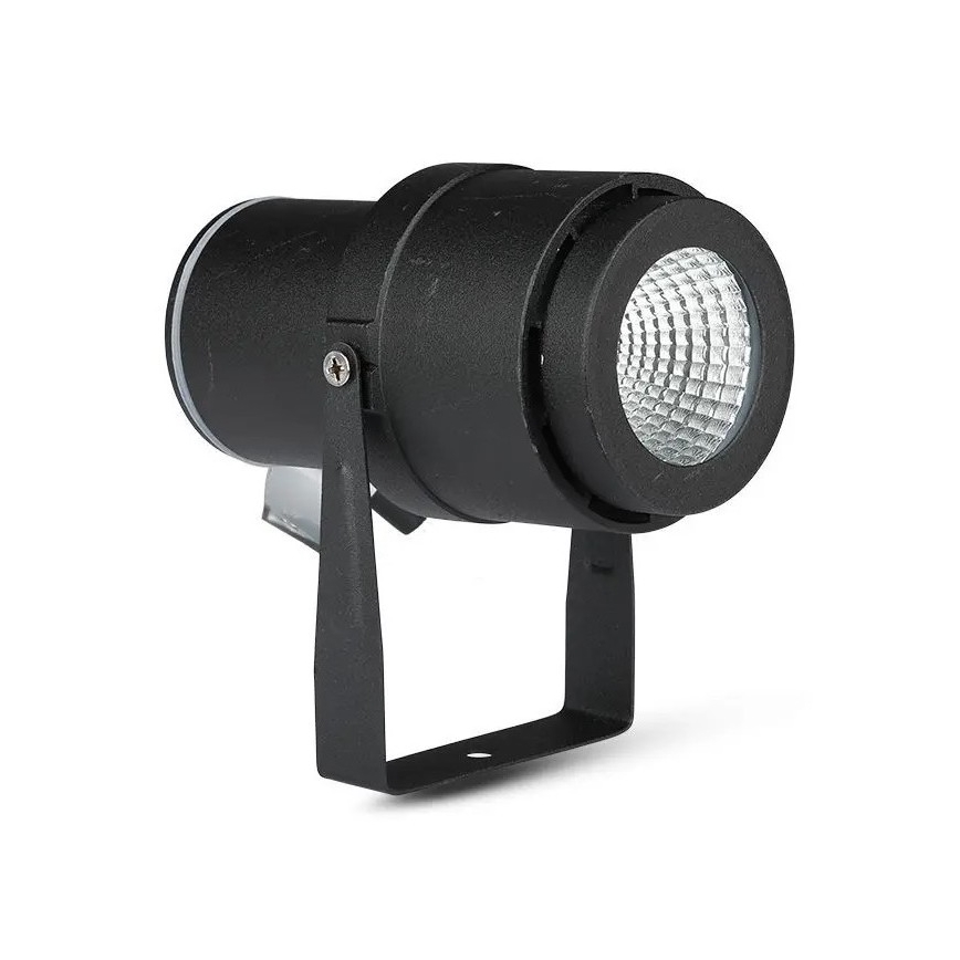 LED Ulkovalaisin LED/12W/230V 3000K musta IP65