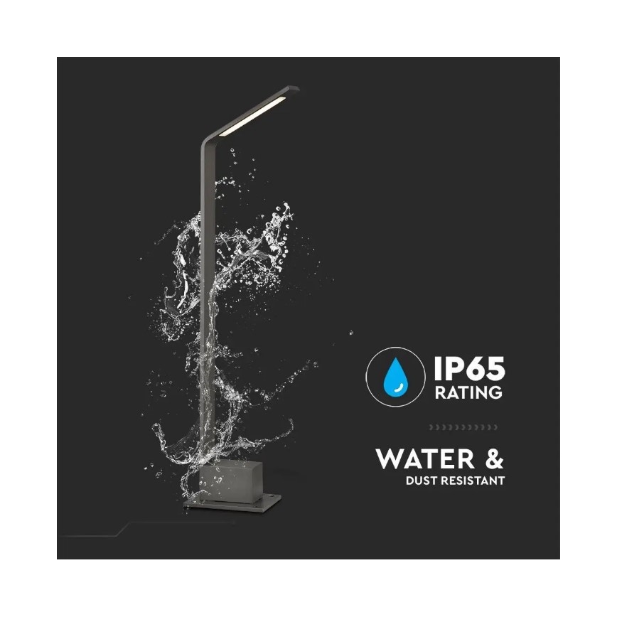 LED ulkovalaisin LED/6W/230V IP65 antrasiitti