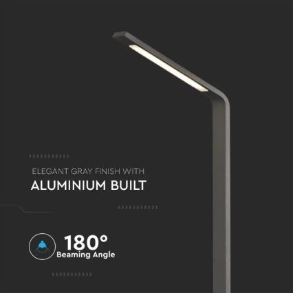 LED ulkovalaisin LED/6W/230V IP65 antrasiitti