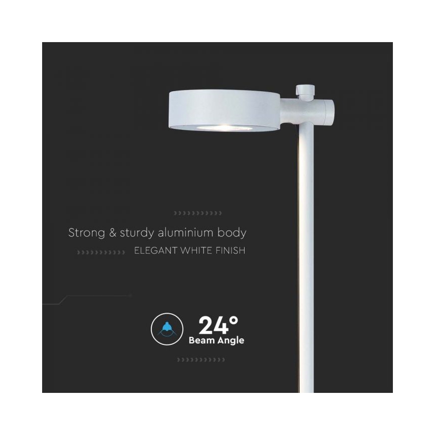 LED-ulkovalaisin LED/7W/230V 3000K IP65 valkoinen