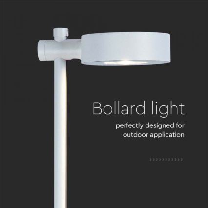 LED-ulkovalaisin LED/7W/230V 3000K IP65 valkoinen