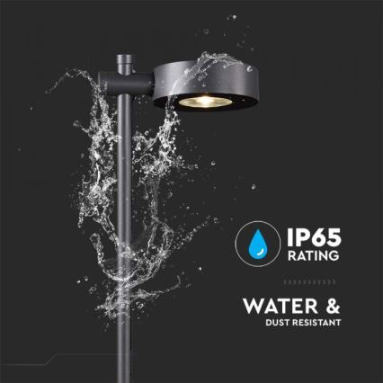 LED-ulkovalaisin LED/7W/230V 4000K IP65 musta