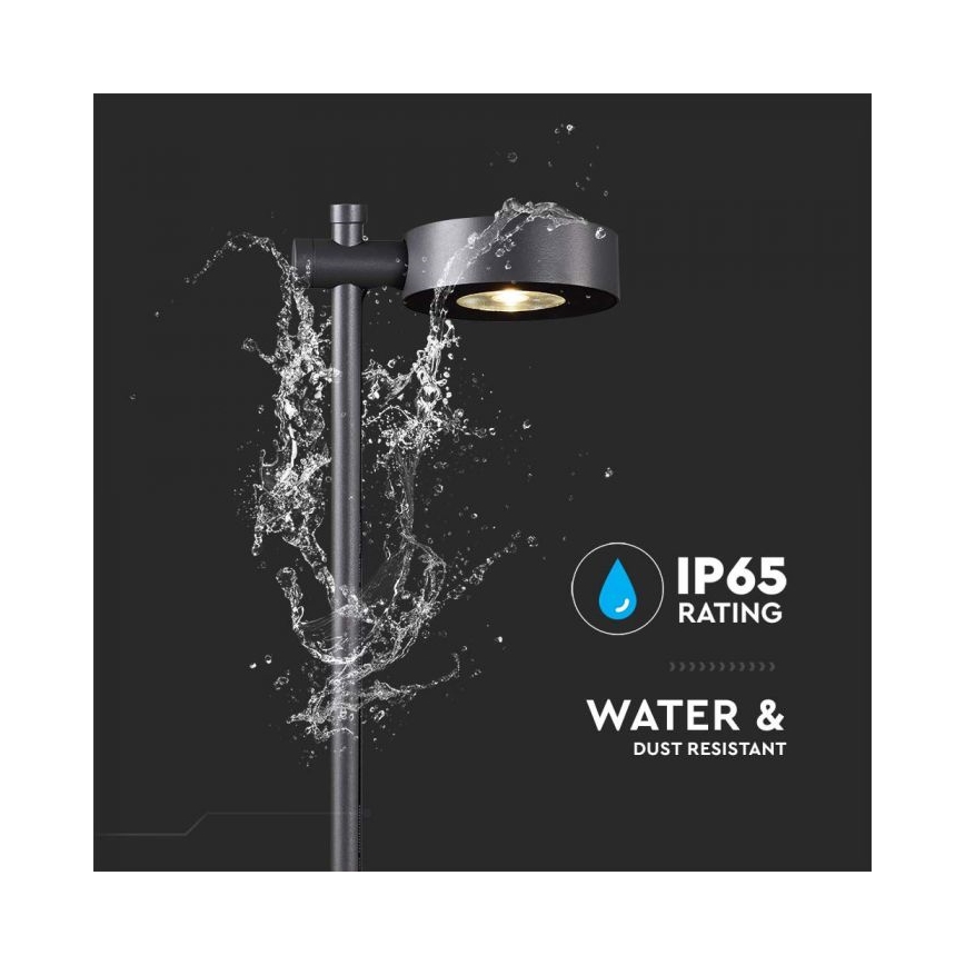 LED-ulkovalaisin LED/7W/230V 4000K IP65 musta