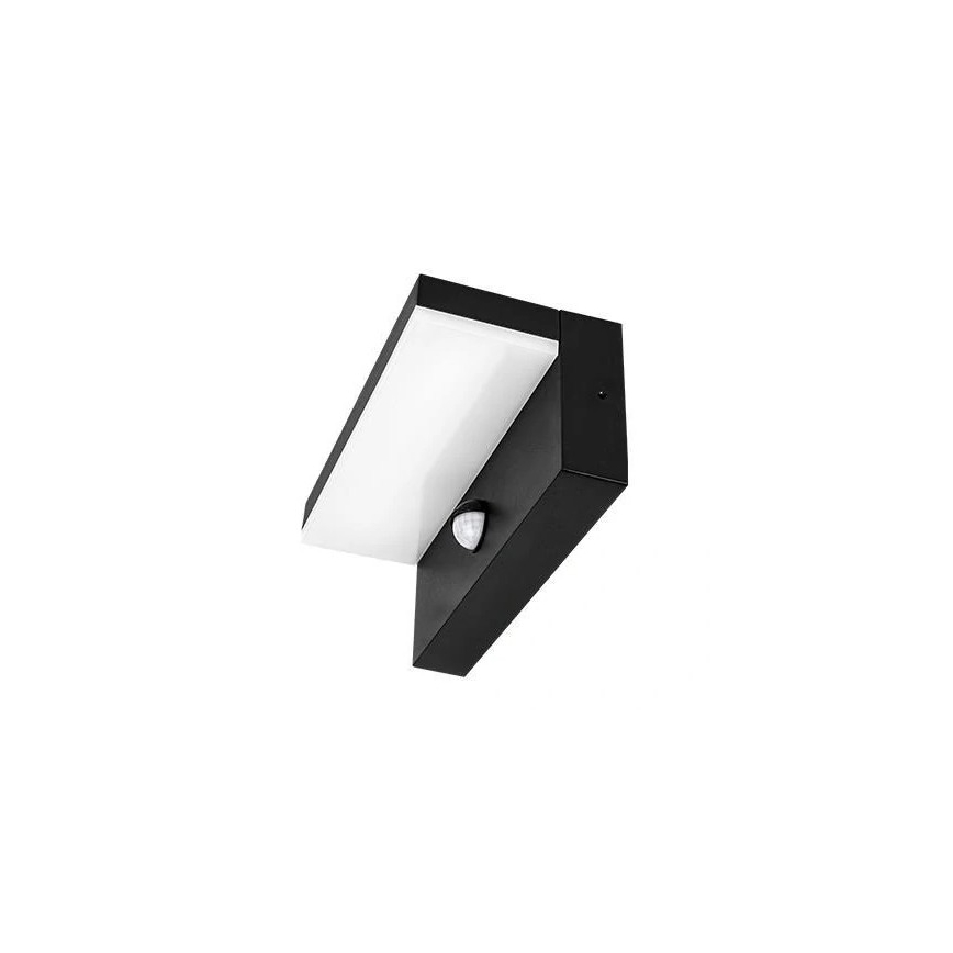 LED-ulkovalaisin liiketunnistimella LED/9W/230V 4000K IP44 musta