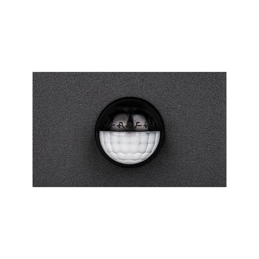 LED-ulkovalaisin liiketunnistimella LED/9W/230V 4000K IP44 musta