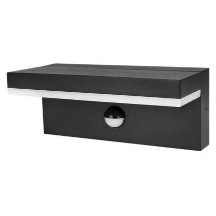 LED-ulkovalaisin liiketunnistimella LED/9W/230V 4000K IP44 musta