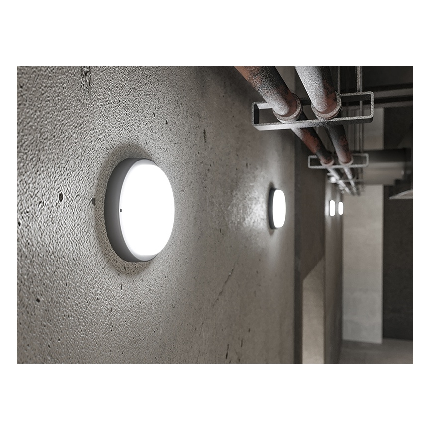 LED-ulkovalaisin seinälle LED/9W/230V IP54 musta