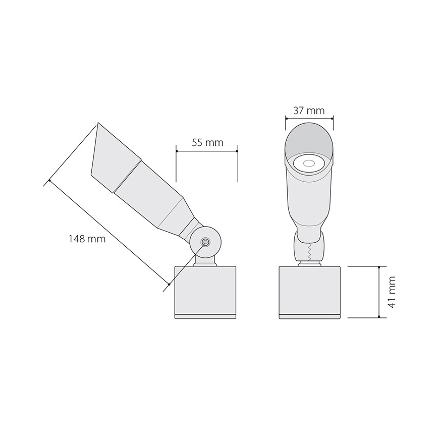 LED-ulkovalaistus OKO 1xLED/1W/350mA IP54