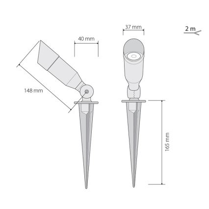 LED-ulkovalaistus  OKO 1xLED/1W/350mA IP54