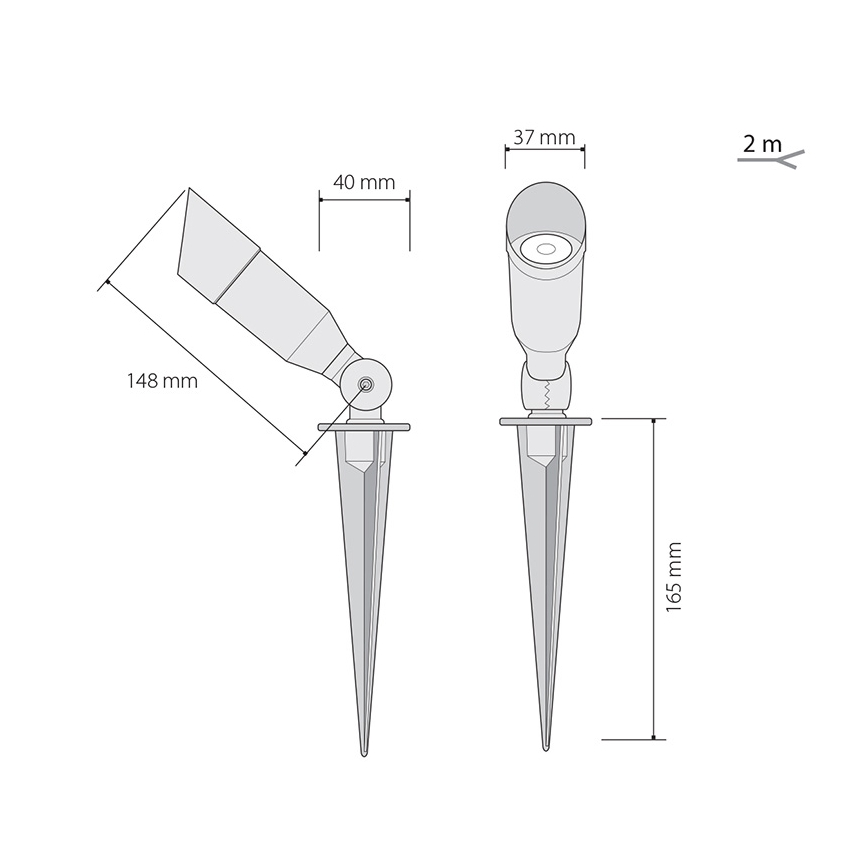 LED-ulkovalaistus  OKO 1xLED/1W/350mA IP54